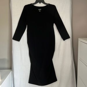 3/4 length sleeve maternity dress